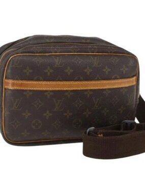 LOUIS VUITTON Monogram Reporter PM Shoulder Bag M45254 LV Auth ka646